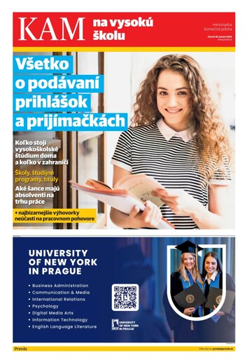 Obálka e-magazínu Kam na vysokú školu 28. 1. 2025