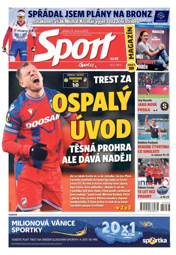 Obálka e-magazínu Sport 14.2.2025