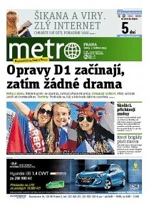 Obálka e-magazínu deník METRO 7.5.2013