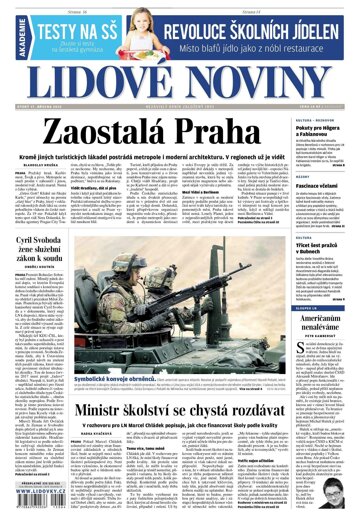 Obálka e-magazínu Lidové noviny 17.3.2015