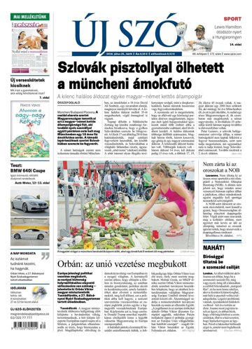 Obálka e-magazínu Új Szó 25.7.2016