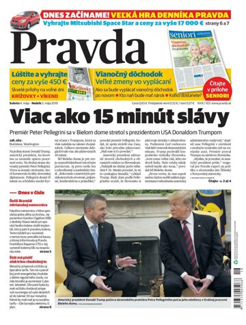 Obálka e-magazínu Pravda 4. 5. 2019