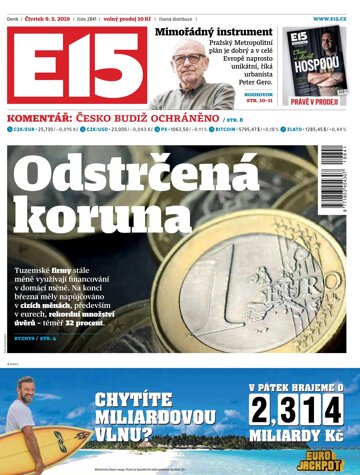 Obálka e-magazínu E15 9.5.2019