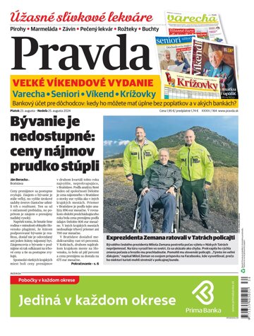 Obálka e-magazínu Pravda 23. 8. 2024