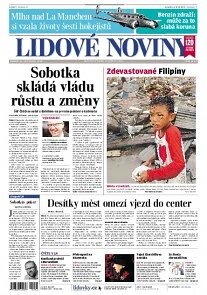 Obálka e-magazínu Lidové noviny 11.11.2013