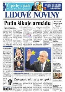 Obálka e-magazínu Lidové noviny 27.2.2014