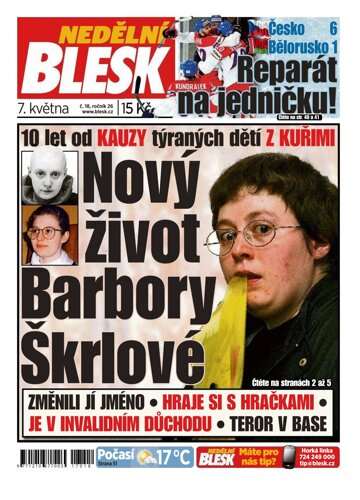 Obálka e-magazínu Nedělní Blesk 7.5.2017