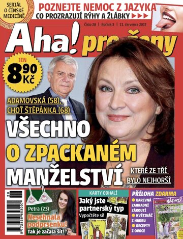 Obálka e-magazínu AHA! pro ženy 11.7.2017