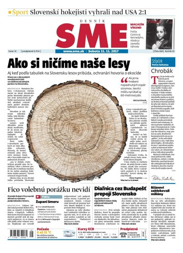 Obálka e-magazínu SME 11.11.2017