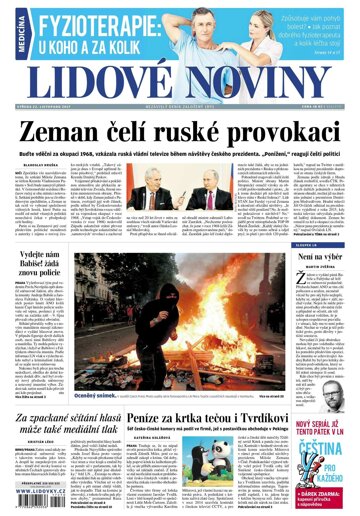 Obálka e-magazínu Lidové noviny 22.11.2017