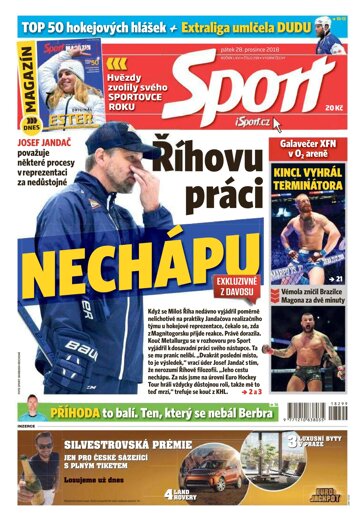 Obálka e-magazínu Sport 28.12.2018