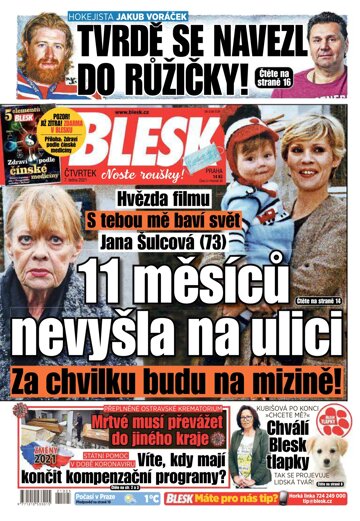 Obálka e-magazínu Blesk 7.1.2021