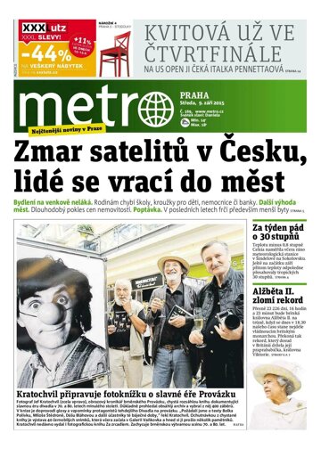 Obálka e-magazínu deník METRO 9.9.2015