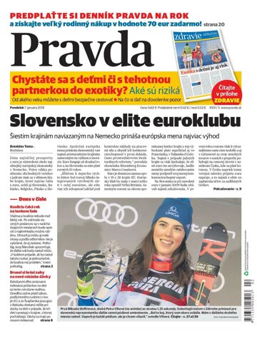 Obálka e-magazínu Pravda 7. 1. 2019