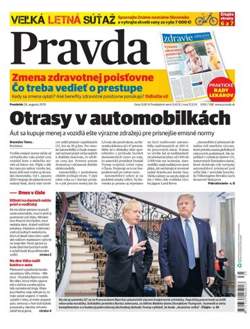 Obálka e-magazínu Pravda 26. 8. 2019