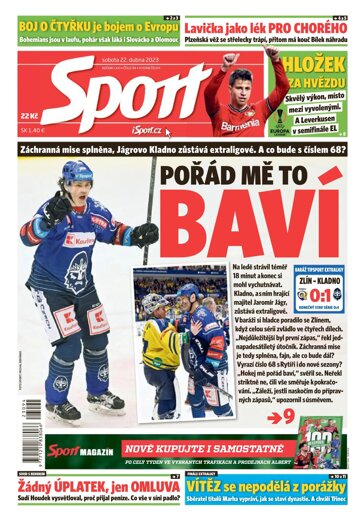 Obálka e-magazínu Sport 22.4.2023