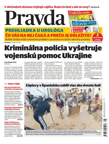 Obálka e-magazínu Pravda 4. 11. 2024