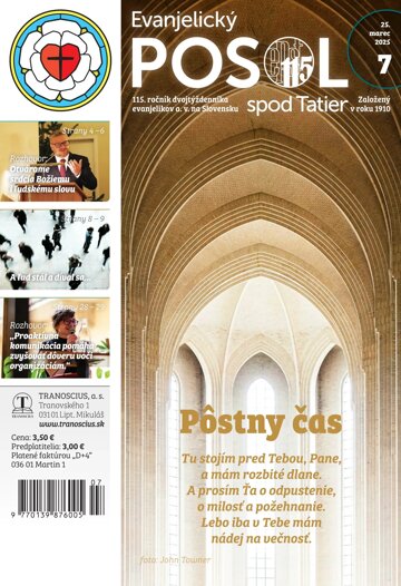 Obálka e-magazínu Evanjelický posol spod Tatier 7/2025