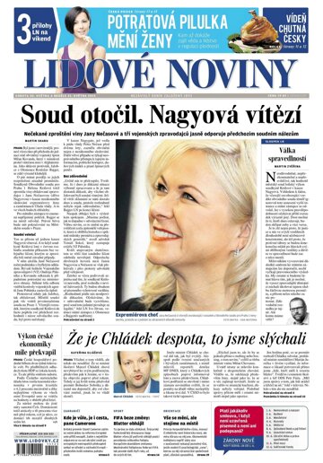 Obálka e-magazínu Lidové noviny 30.5.2015