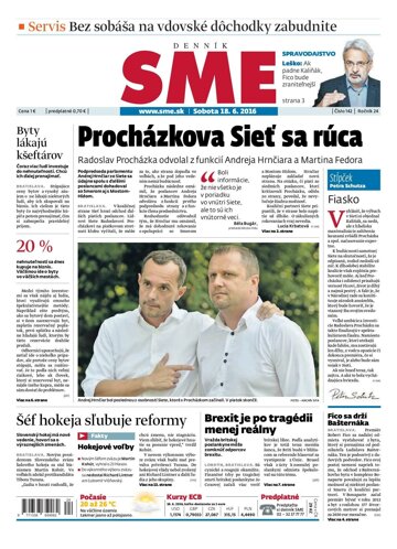 Obálka e-magazínu SME 18.6.2016