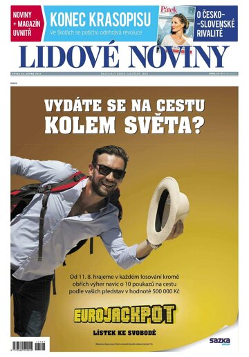 Obálka e-magazínu Lidové noviny 25.8.2017