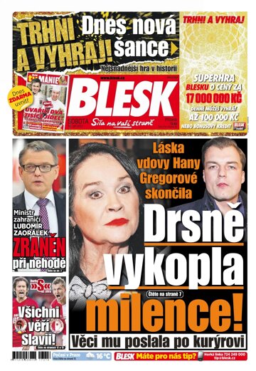 Obálka e-magazínu Blesk 16.9.2017