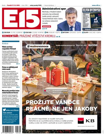 Obálka e-magazínu E15 17.12.2018