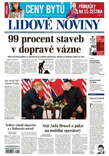 Obálka e-magazínu Lidové noviny 28.2.2019