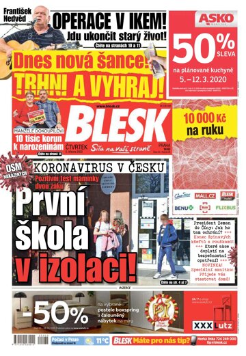 Obálka e-magazínu Blesk 5.3.2020