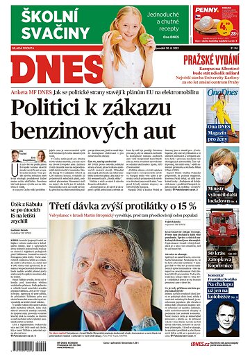 Obálka e-magazínu MF Dnes 30.8.2021