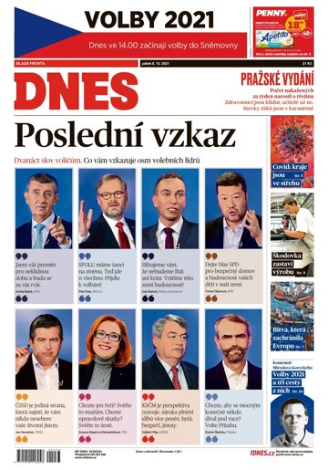 Obálka e-magazínu MF Dnes 8.10.2021