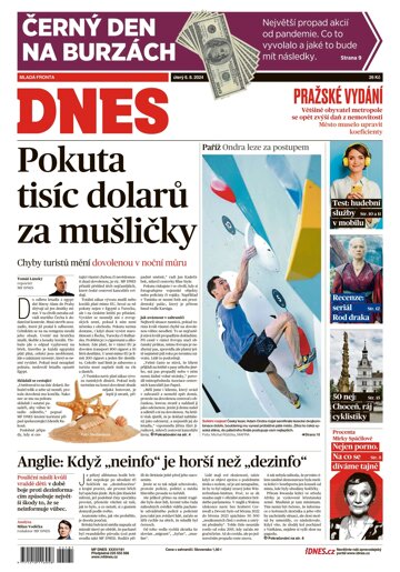 Obálka e-magazínu MF Dnes 6.8.2024