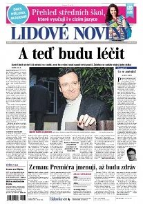 Obálka e-magazínu Lidové noviny 12.11.2013