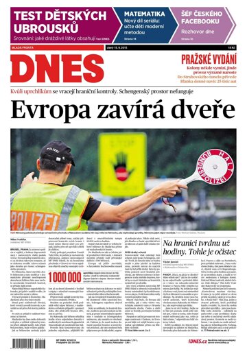 Obálka e-magazínu MF Dnes 15.9.2015