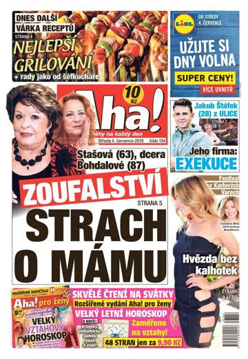 Obálka e-magazínu AHA! 4.7.2018