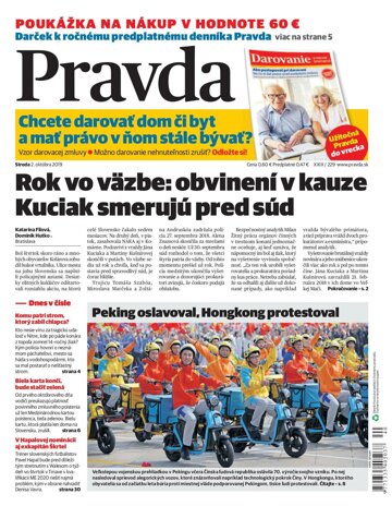 Obálka e-magazínu Pravda 2. 10. 2019