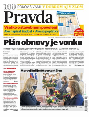 Obálka e-magazínu Pravda 9. 3. 2021