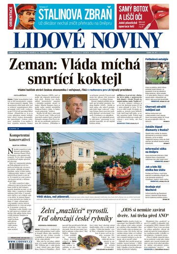 Obálka e-magazínu Lidové noviny 10.6.2023