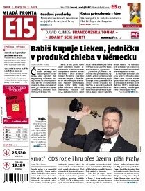 Obálka e-magazínu E15 26.2.2013