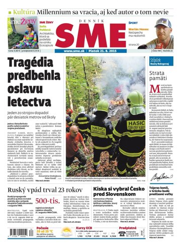 Obálka e-magazínu SME 21.8.2015