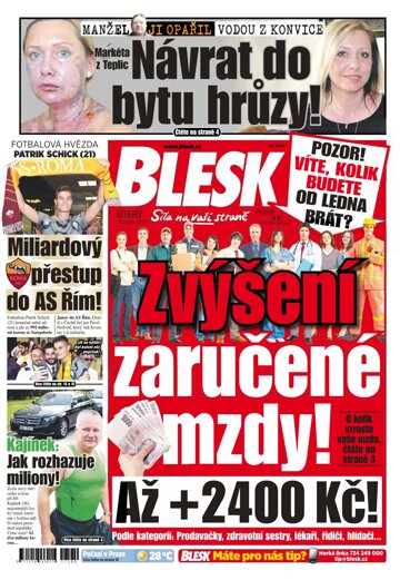 Obálka e-magazínu Blesk 29.8.2017