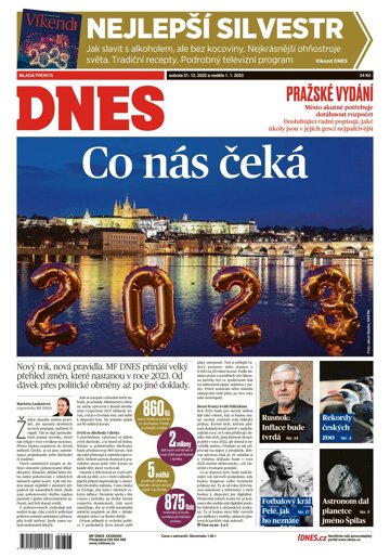 Obálka e-magazínu MF Dnes 31.12.2022