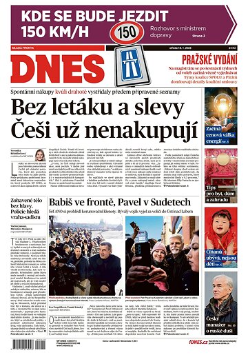 Obálka e-magazínu MF Dnes 18.1.2023