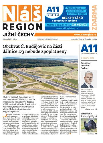 Obálka e-magazínu Náš Region - Jižní Čechy 31/2024