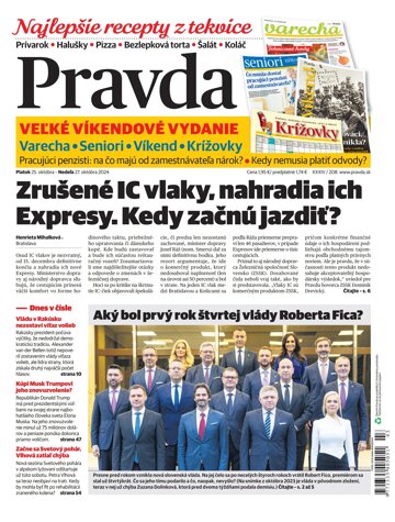 Obálka e-magazínu Pravda 25. 10. 2024