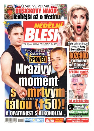 Obálka e-magazínu Nedělní Blesk 27.10.2024