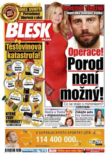 Obálka e-magazínu Blesk 4.3.2015