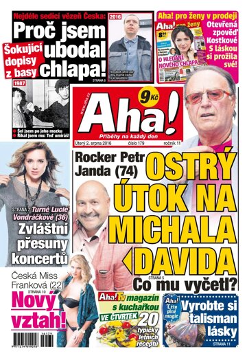 Obálka e-magazínu AHA! 2.8.2016