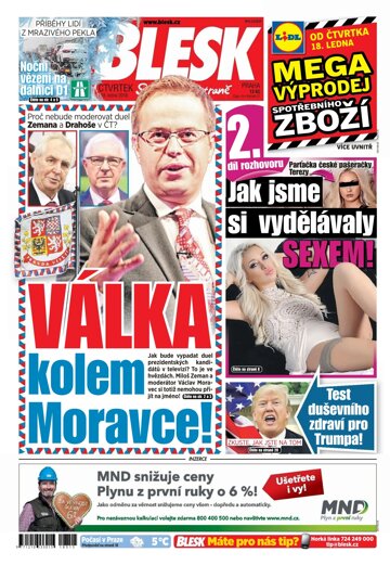 Obálka e-magazínu Blesk 18.1.2018