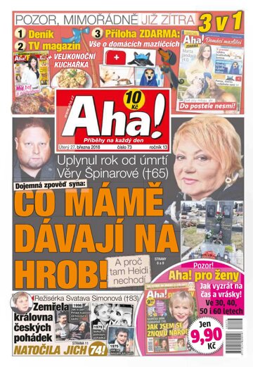 Obálka e-magazínu AHA! 27.3.2018